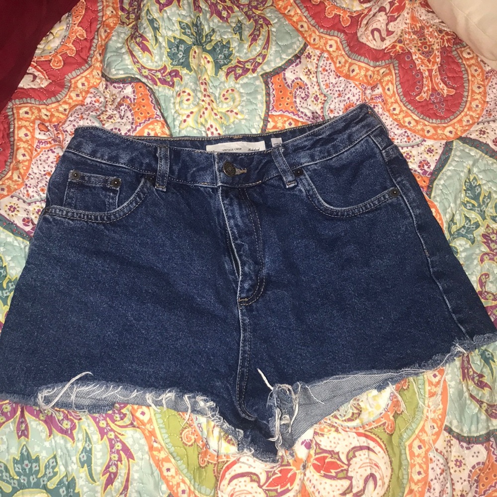 Denim Vintage Crop Shorts